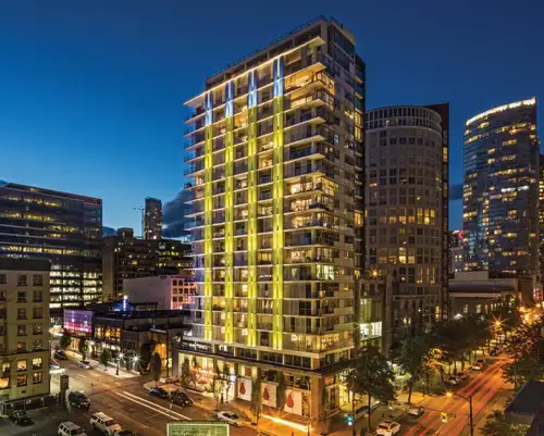 Furnished Sub Penthouse South Facing Unit available on May 1. Den is large enough for a single bed a...