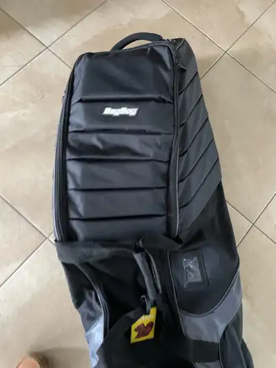 Bag Boy wheeled travel golf bag case with padded head cover, View more