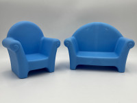Barbie Doll Furniture Sofa and Chair 