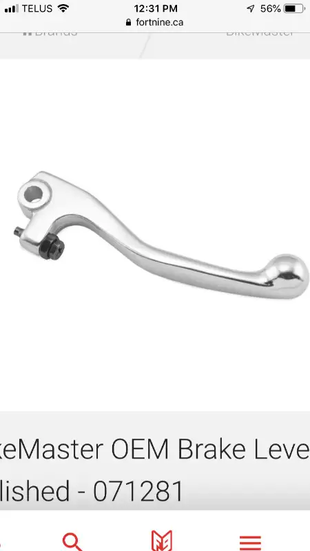 Yamaha Wr250F/450 Brake Lever in Motorcycle Parts & Accessories in Calgary - Image 2