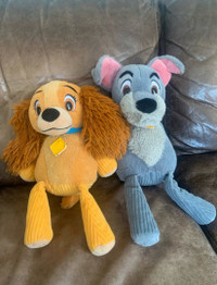Lady and the Tramp Disney Scentsy plush toys with scentsy packs