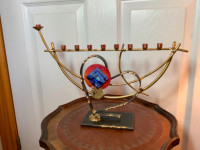 Beautiful Gary Rosenthal Style Contemporary Wedding Menorah 