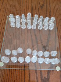 glass chess set