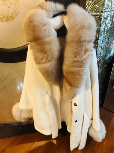 Real furs - white mint and fox  L, View more