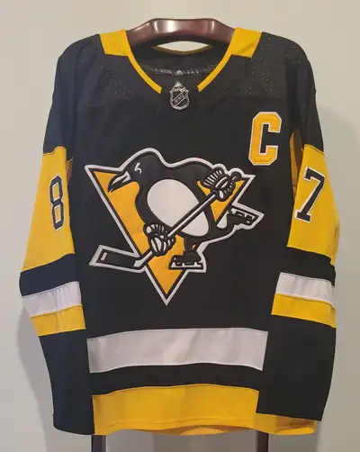 ADIDAS SIDNEY CROSBY PITTSBURGH PENGUINS JERSEY SIZE 46, View more
