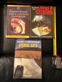  Three softcover orienteering handbooks