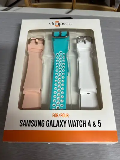 StrapsCo Silicone Strap for Galaxy Watch5/Galaxy Watch4 - 3 Pack, View more
