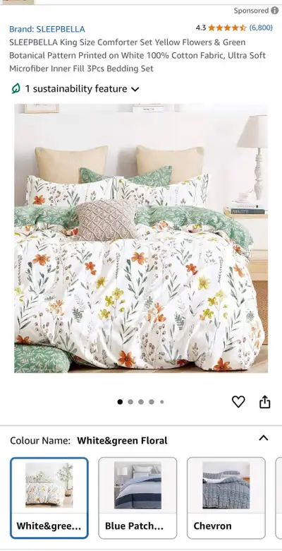 SLEEPBELLA King Size Comforter Set , View more