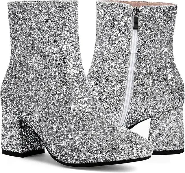 Liwa Liro Sparkly Glitter Platform Boots - EU 43 - Women's 11 -63234936611075124