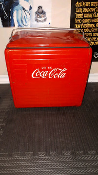 Vintage coca cola cooler. 