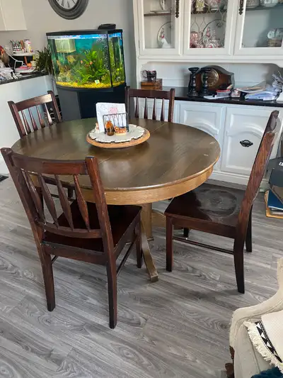 Table and chairs, View more