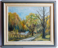 Listed Artist Donnah Cameron Original Oil Painting,20"x24" Board