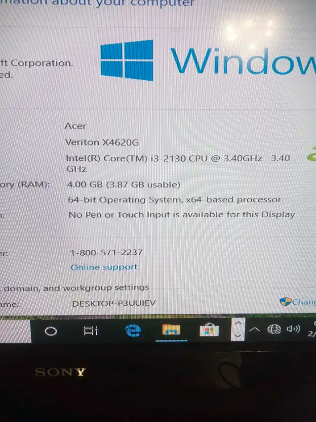 Acer Desktop PC Core i3 2nd Generation in Desktop Computers in Mississauga / Peel Region - Image 6