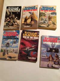 Vintage Battlestar Galactica Paperback Novels
