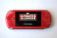 *RARE* Radiant Red Sony PSP 3000 With 250 Games! *RARE*