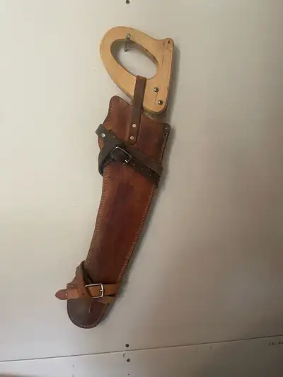 Saw c/w saddle scabbard, View more