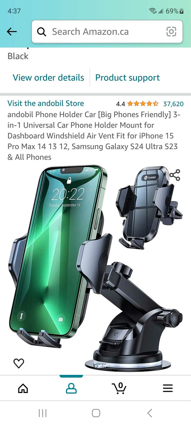Phone Car Mount  in Cell Phone Accessories in Kawartha Lakes