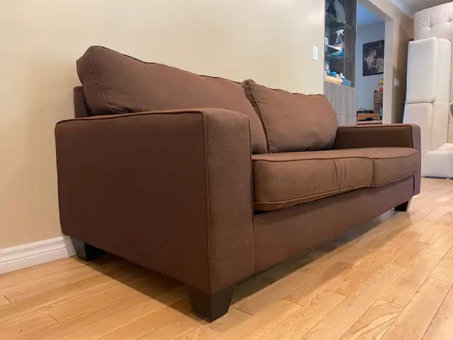 Chocolate Fabric 3 Seater Sofa (CAN DELIVER)63749433929985122