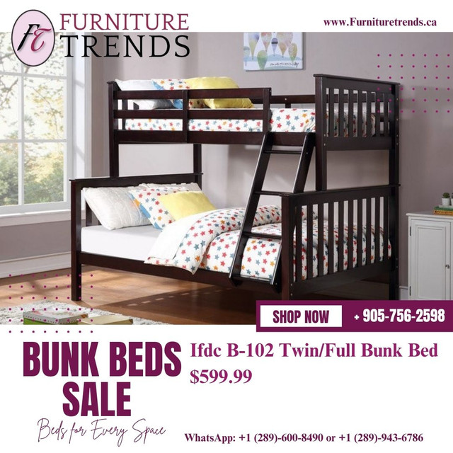 New Bunk Bed Blowout – Don’t Miss This Deal in Beds & Mattresses in City of Toronto