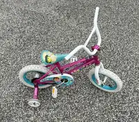 Girl Kid Bike 12 Inches with Training wheels