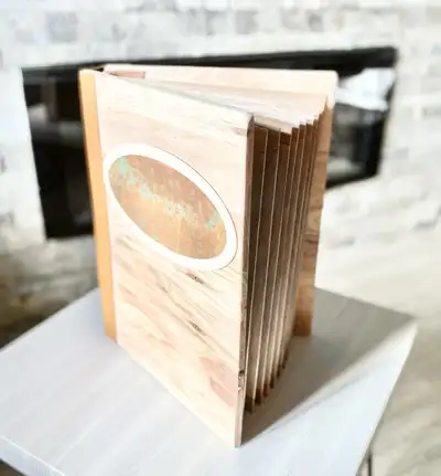 Wedding Guestbook — Leather Bound | Hickory Cover | Birch Pages , View more