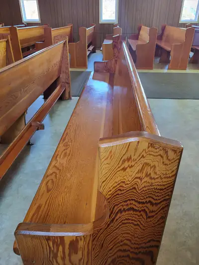 Church Pew 9 feet. Wood, View more