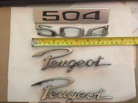 PEUGEOT 504  Hood Logo / Trunk logo  * Vintage *