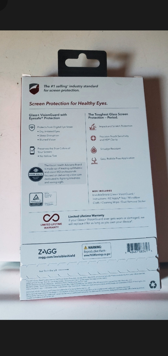 New Samsung Galaxy S10e glass plus vision guard $20 in Cell Phone Accessories in Woodstock - Image 2