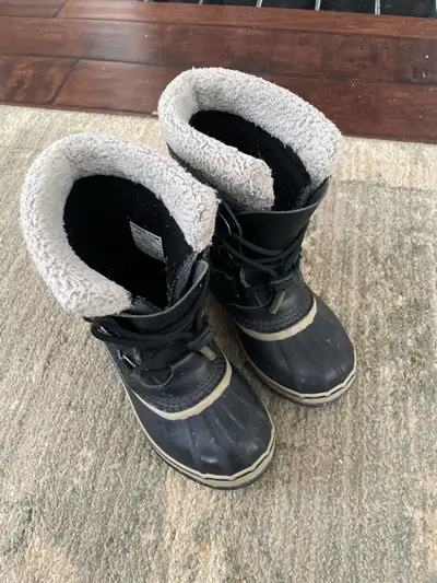 winter boots sorel kids size 2 and 3, View more