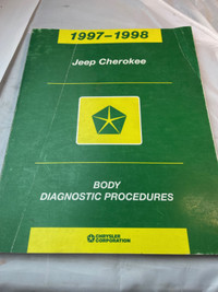 VINTAGE 1997-1998 JEEP CHEROKEE BODY DIAGNOSTIC MANUAL#M1329