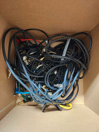 Electric guitar cables, patch cords