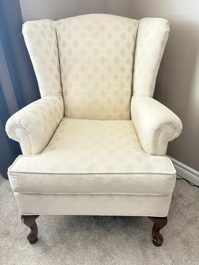 Two Wingback Chairs For Sale, View more