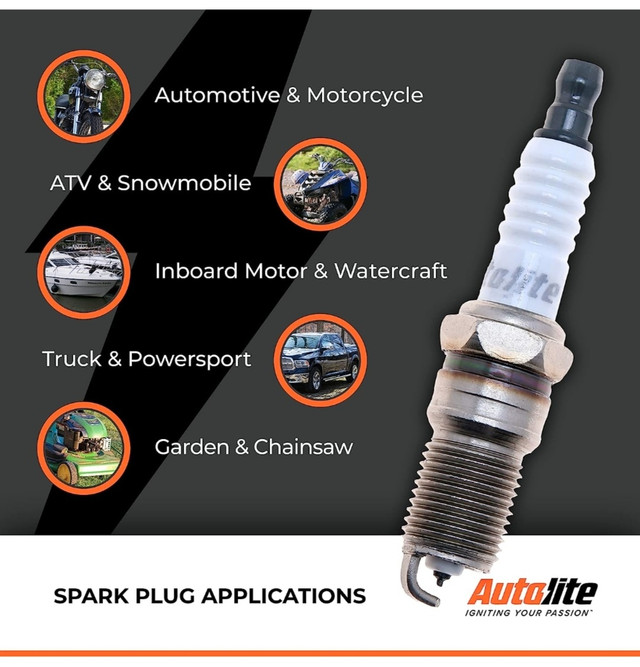 Autolite Iridium XP Automotive Spark Plugs, XP5702 (4 Pack) in Engine & Engine Parts in City of Toronto - Image 4