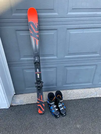 Skis (124 cm) & Boots (size 21.5), View more