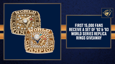 Toronto Blue Jays Replica Ring Giveaway — Front of Line Access, View more
