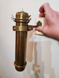 Nautical Marine Brass Gimbaled Swivel Wall Candle Holder Sconce