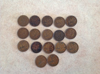 One lot of Canadian pennies see list in description