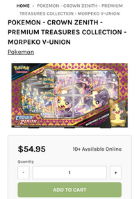 Pokemon cards morpeko treasures collection bnib !!! 