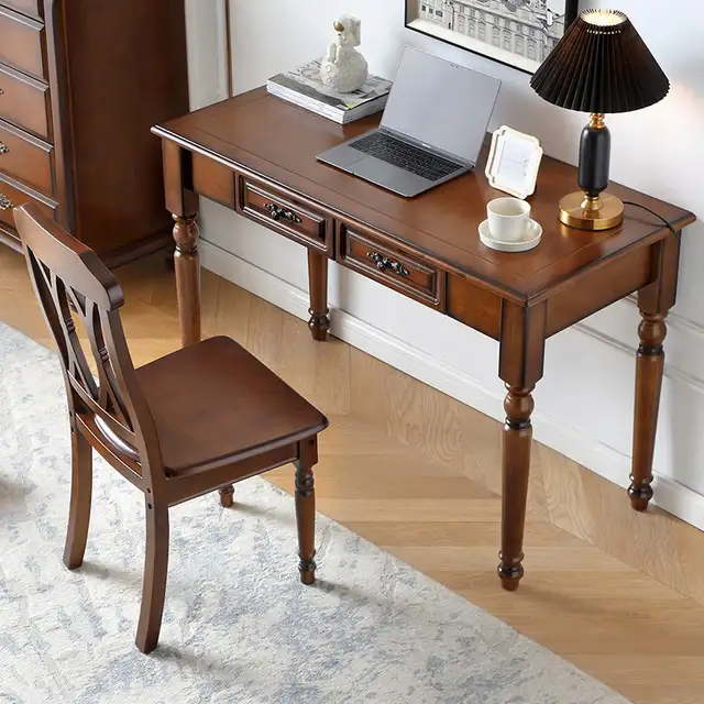 COURTYARD Scandinavian American Solid Wood Writing Desk Executi in Desks in Markham / York Region - Image 7