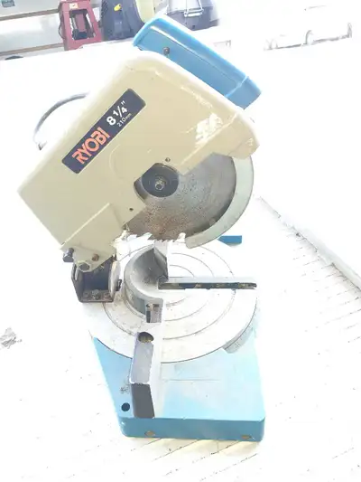 I'm selling a Ryobi 8 1/4 inch compound miter saw, model TS-200, perfect for precise angle cuts in w...