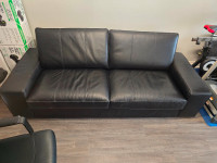 Kivik leather couch like new with delivery 