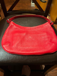 Vintage Red Leather Talbots Handbag