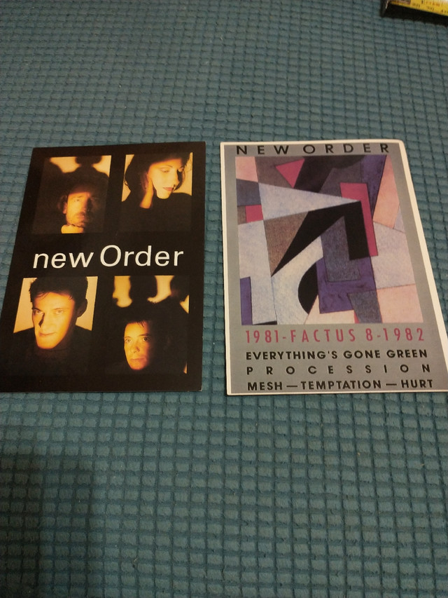 Two New Order postcards 1990s, new in Arts & Collectibles in City of Toronto