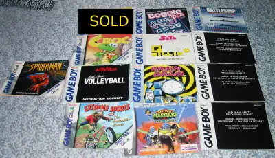 Lot of Gameboy Game Manuals Booklets Game Boy, View more