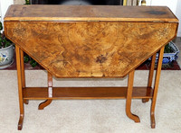 Antique Burled Sutherland Table