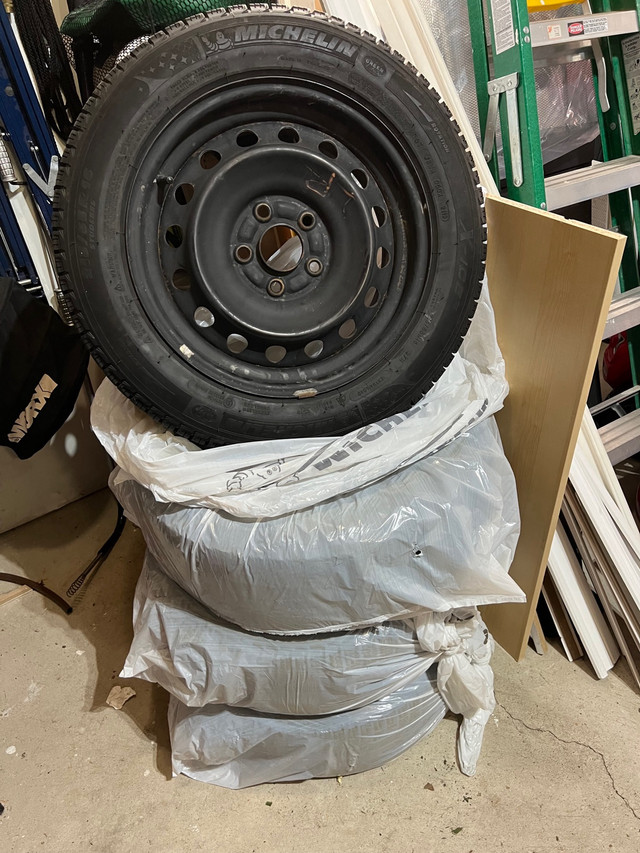 Winter Tires Mounted on 16" Steel Rims in Tires & Rims in Oshawa / Durham Region