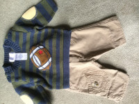 FOOTBALL BABY OUTFIT- 0-3MOS