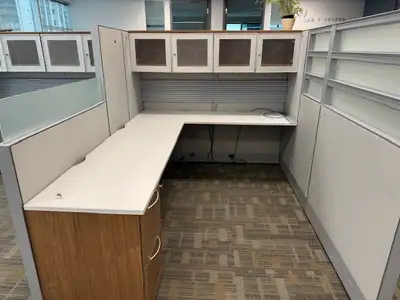 Cubicles/ Global 72x72x66" high stations $575.00 in excel condit, View more