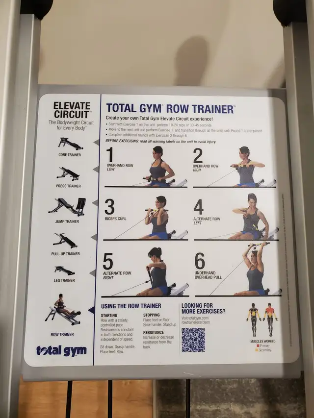 Total Gym Rowing Machine, Foldable432473237022330880