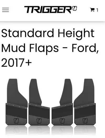 Brand New In Box 14"Standard Height Rock Gaurded Mudflaps Sold my truck and never got around to inst...